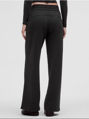 Lululemon Mid Rise Scuba Wide Leg Pant Black Small